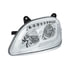 35915 by UNITED PACIFIC - Headlight - L/H, LED, Chrome Inner Housing, Sequential Turn Signal Light