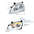 35916 by UNITED PACIFIC - Headlight - R/H, LED, Chrome Inner Housing, Sequential Turn Signal Light