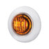 35932 by UNITED PACIFIC - Clearance Light - (2) Amber and White LED, Clear Lens, 3/4" Round, Mini, Double Fury