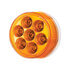 35937 by UNITED PACIFIC - 7-LED 2" Round Double Fury Clearance/Marker Light, Amber and Blue LED, Clear Lens