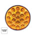 35946 by UNITED PACIFIC - Brake / Turn Signal Light - (19) Red and Amber LED, Clear Lens, 4", Round, Double Fury