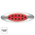 35958 by UNITED PACIFIC - Clearance Light - (10) Red and Amber LED, Clear Lens, Oval, Double Fury Light