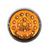 35964 by UNITED PACIFIC - Truck Cab Light - (17) Amber and Blue LED, Clear Lens, Torpedo Style, Double Fury