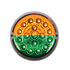 35975 by UNITED PACIFIC - Marker Light - (17) Amber and Green LED, Clear Lens, Double Fury, Watermelon Style