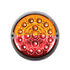 35977 by UNITED PACIFIC - Marker Light - (17) Amber and Red LED, Clear Lens, Double Fury, Watermelon Style