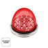 35977 by UNITED PACIFIC - Marker Light - (17) Amber and Red LED, Clear Lens, Double Fury, Watermelon Style