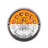 35978 by UNITED PACIFIC - Marker Light - (17) Amber and White LED, Clear Lens, Double Fury, Watermelon Style