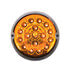 35978 by UNITED PACIFIC - Marker Light - (17) Amber and White LED, Clear Lens, Double Fury, Watermelon Style