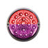 35981 by UNITED PACIFIC - Marker Light - (17) Red and Purple LED, Clear Lens, Double Fury, Watermelon Style