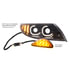 35994 by UNITED PACIFIC - Turn Signal / Parking Light - Rear, Passenger Side, Amber, 6 LEDs, 12V, 3-Bullet Wire Leads