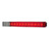 36070 by UNITED PACIFIC - Light Bar - 17 in., Red/White LED, Red/Clear Lens, Stop/Turn/Tail/Back Up Light