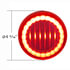 36085 by UNITED PACIFIC - Brake / Tail / Turn Signal Light - 4", Round, 30 LED, Red LED/Lens, I-Series Lumos Light