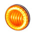 36086 by UNITED PACIFIC - Brake / Tail / Turn Signal Light - 4", Round, 30 LED, Amber LED/Lens, I-Series Lumos Light