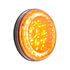 36096 by UNITED PACIFIC - Brake / Tail / Turn Signal Light - 4", Round, 33 LED, Amber LED/Lens, S-Series Lumos Light