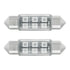 36593 by UNITED PACIFIC - Multi-Purpose Light Bulb - 6 SMD High Power Micro SMD LED 6418/6461 36mm Light Bulb, Red