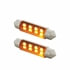 36595 by UNITED PACIFIC - Multi-Purpose Light Bulb - 8 SMD High Power Micro LED 211- 2 Light Bulb, Amber