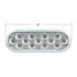 36723 by UNITED PACIFIC - Stop, Turn, & Tail Light - 13 LED 6" Oval, Double Fury, with Warning Light, Red & Amber LED/Clear Lens