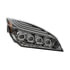 36725 by UNITED PACIFIC - Headlight Assembly - Passenger Side, Chrome, Quad-LED, with DRL and Sequential Signal