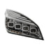 36725 by UNITED PACIFIC - Headlight Assembly - Passenger Side, Chrome, Quad-LED, with DRL and Sequential Signal