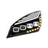 36726 by UNITED PACIFIC - Headlight - Left Side, Black, Quad LED, with Driving Light and Sequential Light