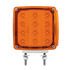 37578 by UNITED PACIFIC - Turn Signal Light - Double Face, LH, 27 LED, Amber & Red LED/Amber & Red Lens