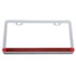 37947 by UNITED PACIFIC - License Plate Frame - Chrome, with 19 LED 12" Reflector Light Bar, Red LED/Red Lens