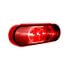 38067B by UNITED PACIFIC - 3-LED 6" Oval Stop/Tail/Turn Signal Light, Red LED, Red Lens, 12V, Bulk