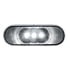 38068B by UNITED PACIFIC - 6-LED 6" Oval Back Up Light, White LED, Clear Polycarbonate Lens