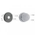 39209B by UNITED PACIFIC - Light Base - Chrome LED, Plastic, without Visor, for Grakon 1000 Style Lights