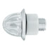 39230 by UNITED PACIFIC - Clearance Light - 2 LED, Mini Watermelon, White LED, Clear Lens, Dual Function