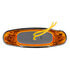 39254 by UNITED PACIFIC - Clearance/Marker Light - 4-3/16" Wide, 3 LED, Chrome, ViperEye Effect, Amber LED/Amber Lens