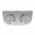 39627 by UNITED PACIFIC - Light Bracket - Stainless Steel, with Two 17 LED Dual Function Clear Reflector Lights, Clear Lens/Amber LED