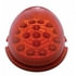 39662 by UNITED PACIFIC - Truck Cab Light - 17 LED Watermelon Clear Reflector Flush Mount Kit, with Low Profile Bezel, Red LED/Red Lens