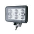 39901 by UNITED PACIFIC - Vehicle-Mounted Work Light - Rectangular, 6 High Power, 1 Watt LED