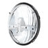 31391 by UNITED PACIFIC - Headlight - 5 High Power. LED, RH/LH, 7", Round, Chrome Housing, High/Low Beam