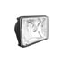 31396 by UNITED PACIFIC - Headlight - 1 High Power, LED, RH/LH, 4 x 6" Rectangle, Chrome Housing, Low Beam