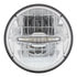 31513 by UNITED PACIFIC - Headlight - 3 High Power, LED, RH/LH, 7", Round, Chrome Housing, High/Low Beam, with 10 White LED Position Light