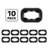 31516P10 by UNITED PACIFIC - Lighting Grommet - 10 Pieces, Black, Rubber, for Rectangular Light