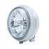 32167 by UNITED PACIFIC - Headlight - Motorcycle, RH/LH, 7", Round, Chrome Housing, with 34 White LED Position Light