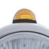 32408 by UNITED PACIFIC - Headlight Housing - Black, Guide 682-C Headlight No Bulb, with Dual Mode LED Signal, Amber Lens