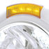 32484 by UNITED PACIFIC - Headlight - RH/LH, 7", Round, Chrome Housing, H4 Bulb, with 34 Bright White LED Position Light and 4 Amber LED Signal Light, Amber Lens