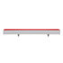 32707 by UNITED PACIFIC - Light Bar - "Glo" Light, Dual Function, Turn Signal Light, Red LED and Lens, Chrome/Plastic Housing, with Chrome Bezel, 24 LED Light Bar