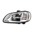 32908 by UNITED PACIFIC - Headlight Assembly - Driver Side, Chrome, LED, for 2003-2024 Freightliner M2