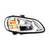 32909 by UNITED PACIFIC - Headlight Assembly - Passenger Side, Chrome, LED, for 2003-2024 Freightliner M2