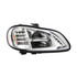 32909 by UNITED PACIFIC - Headlight Assembly - Passenger Side, Chrome, LED, for 2003-2024 Freightliner M2