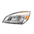 32912 by UNITED PACIFIC - Headlight Assembly - Driver Side, Chrome, LED, For 2018-2024 Freightliner Cascadia, Classic Style