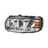 32916 by UNITED PACIFIC - Headlight - Left Side, LED, Projector, Chrome Housing, with Turn Signal and Light Bar