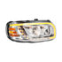 32917 by UNITED PACIFIC - Headlight - Right Side, LED, Projector, Chrome Housing, with Turn Signal and Light Bar