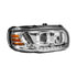 32917 by UNITED PACIFIC - Headlight - Right Side, LED, Projector, Chrome Housing, with Turn Signal and Light Bar