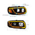 32918 by UNITED PACIFIC - Headlight - Left Side, LED, Projector, Blackout, with Turn Signal and Light Bar